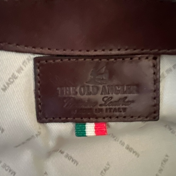 #2222 BRAND NEW Old Angler Leather Duffel Bag & Terrida Luxury Toiletry Case - Picture 9 of 14